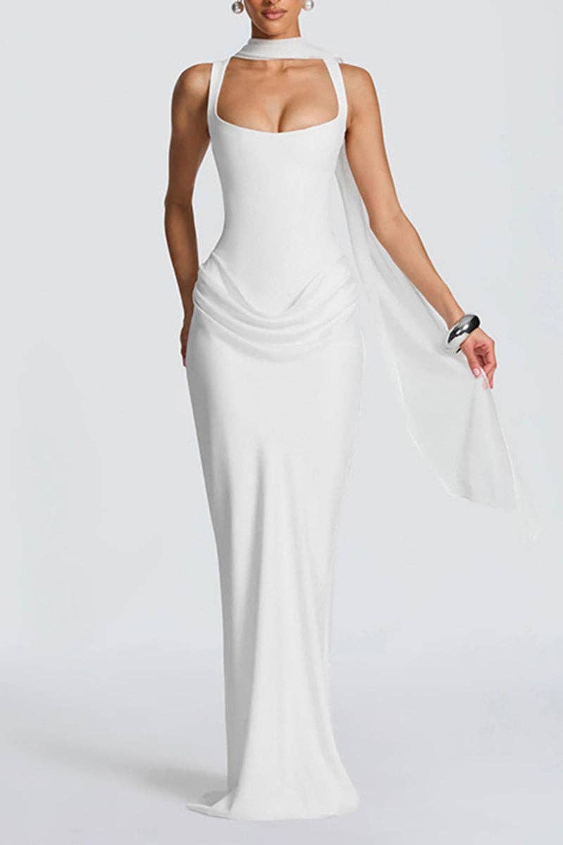 Sleek Sleeveless Bodycon Maxi Dress