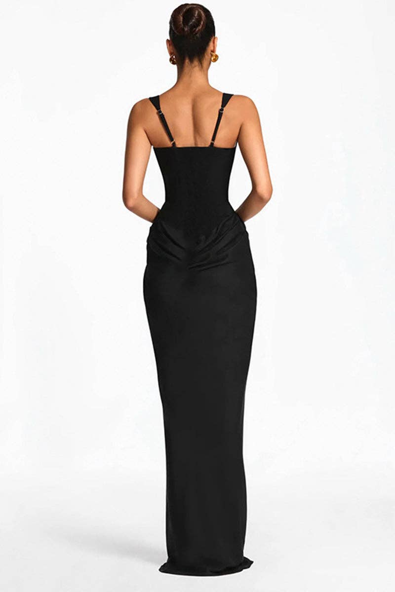 Sleek Sleeveless Bodycon Maxi Dress