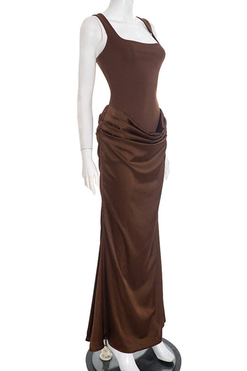 Sleek Sleeveless Bodycon Maxi Dress