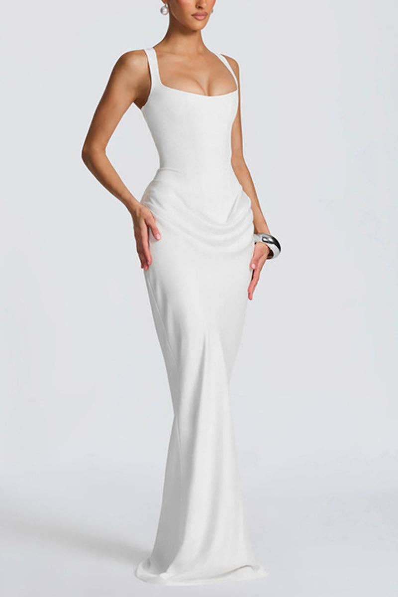 Sleek Sleeveless Bodycon Maxi Dress