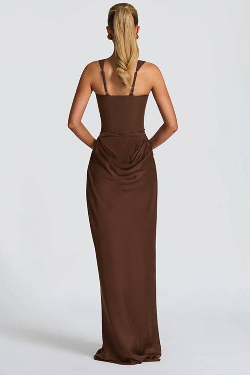 Sleek Sleeveless Bodycon Maxi Dress
