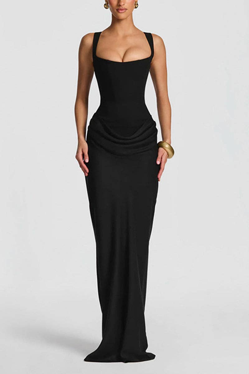 Sleek Sleeveless Bodycon Maxi Dress